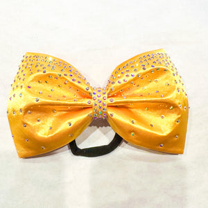 GOLDEN YELLOW Jumbo MUSE Tailless Cheer Bow