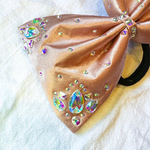 Load image into Gallery viewer, ROSE GOLD Jumbo MUSE Tailless Cheer Bow