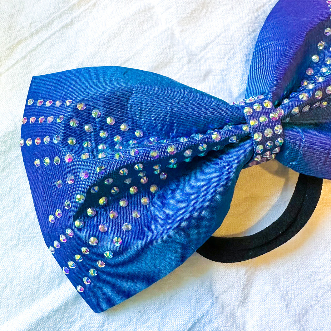 BLUE/PURPLE Shift Jumbo MUSE Tailless Cheer Bow