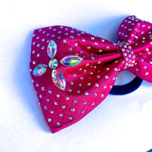 Load image into Gallery viewer, MAGENTA Jumbo MUSE Tailless Cheer Bow