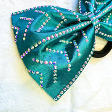 Load image into Gallery viewer, TEAL Jumbo MUSE Tailless Cheer Bow