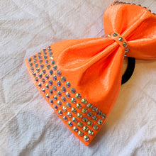 Load image into Gallery viewer, NEON ORANGE Jumbo MUSE Tailless Cheer Bow