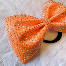 Load image into Gallery viewer, NEON ORANGE Jumbo MUSE Tailless Cheer Bow