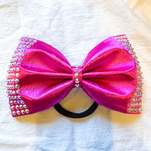 Load image into Gallery viewer, MAGENTA Jumbo MUSE Tailless Cheer Bow