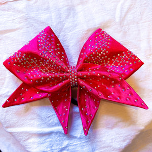 HOT PINK Sewn MOXIE Cheer Bow