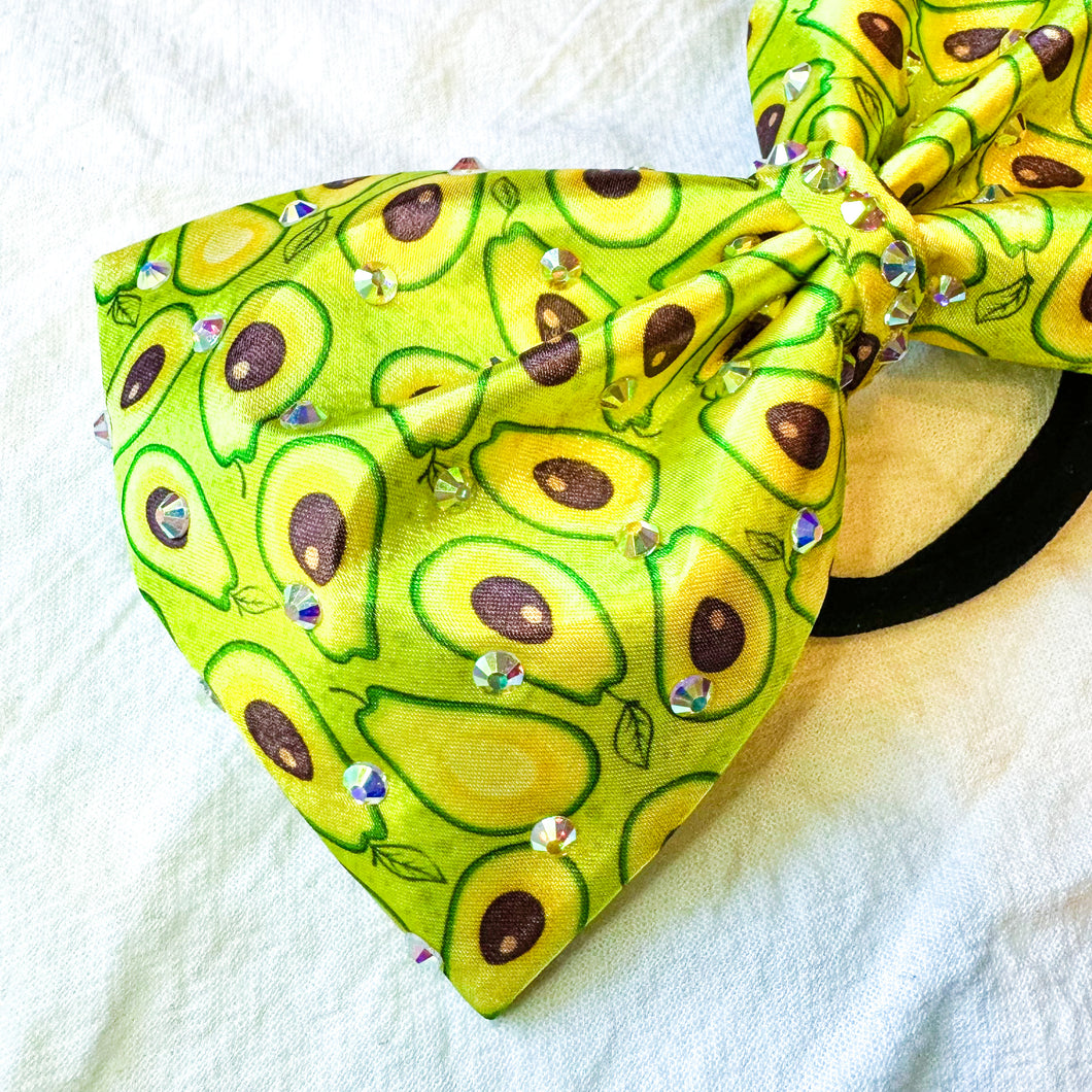 AVOCADO Print Jumbo MUSE Tailless Cheer Bow