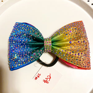 RAINBOW Jumbo MUSE Tailless Cheer Bow