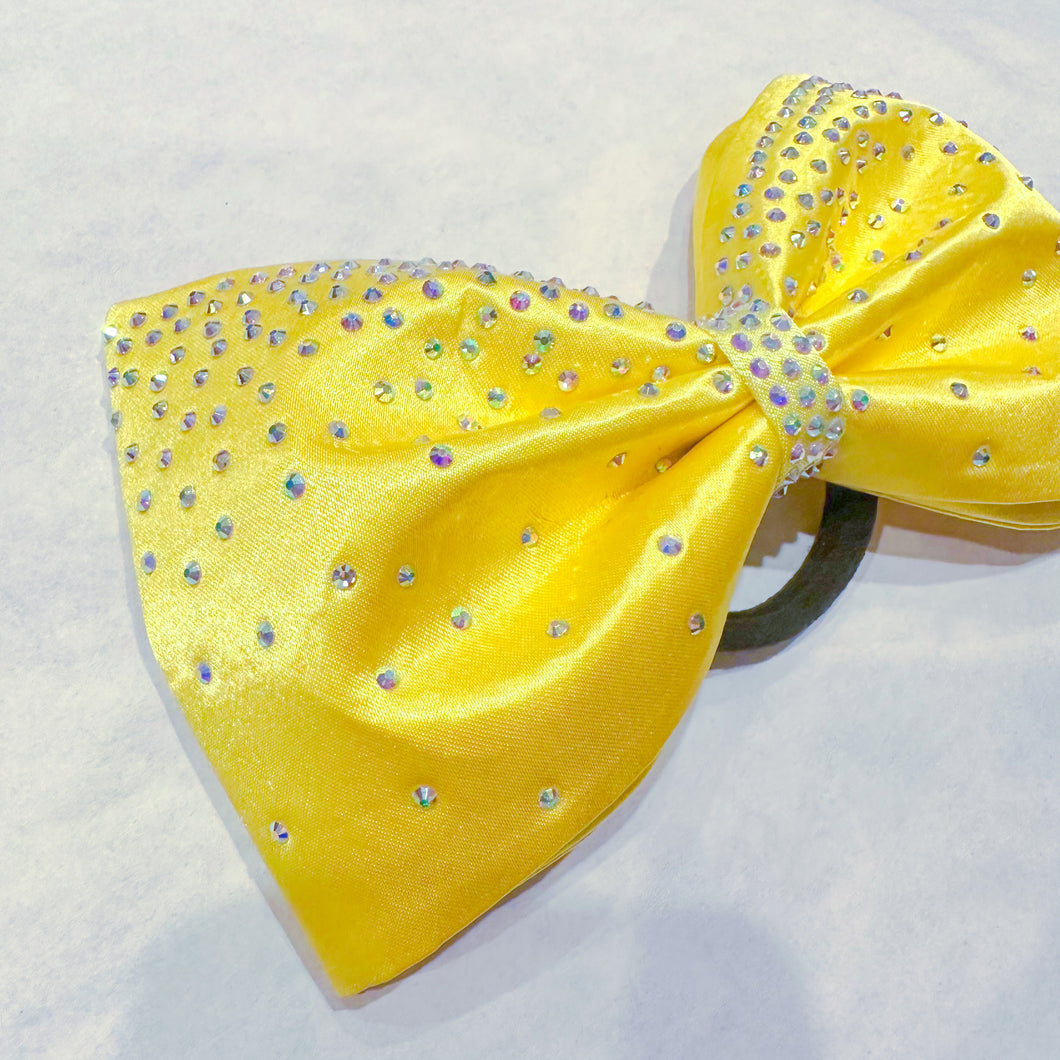 SUNSHINE YELLOW Jumbo MUSE Tailless Cheer Bow