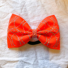 Load image into Gallery viewer, NEON SAFETY ORANGE Jumbo MUSE Tailless Cheer Bow