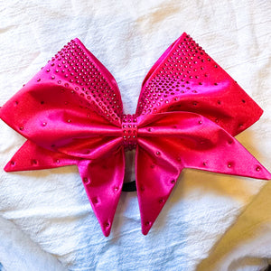 HOT PINK Sewn MOXIE Cheer Bow