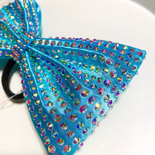 Load image into Gallery viewer, TURQUOISE Jumbo MUSE Tailless Cheer Bow