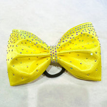 Load image into Gallery viewer, BRIGHT YELLOW Jumbo MUSE Tailless Cheer Bow