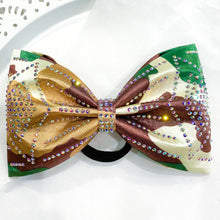 Load image into Gallery viewer, GREEN CAMO Jumbo MUSE Tailless Cheer Bow