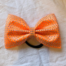 Load image into Gallery viewer, NEON ORANGE Jumbo MUSE Tailless Cheer Bow