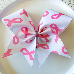 Breast Cancer Awareness Ribbon MOXIE Cheer Bows