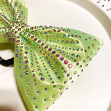 Load image into Gallery viewer, LIME GREEN Jumbo MUSE Tailless Cheer Bow