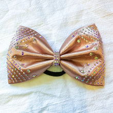 Load image into Gallery viewer, ROSE GOLD Jumbo MUSE Tailless Cheer Bow