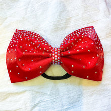 Load image into Gallery viewer, RED Jumbo MUSE Tailless Cheer Bow