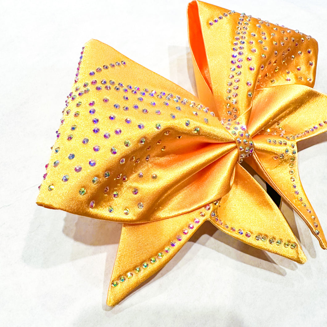 GOLDEN YELLOW Sewn MOXIE Cheer Bow