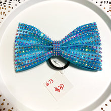 Load image into Gallery viewer, TURQUOISE Jumbo MUSE Tailless Cheer Bow