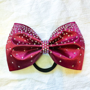 BURGUNDY Jumbo MUSE Tailless Cheer Bow