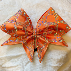 ORANGE Sewn MOXIE Cheer Bow