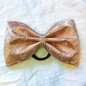 ROSE GOLD Jumbo MUSE Tailless Cheer Bow