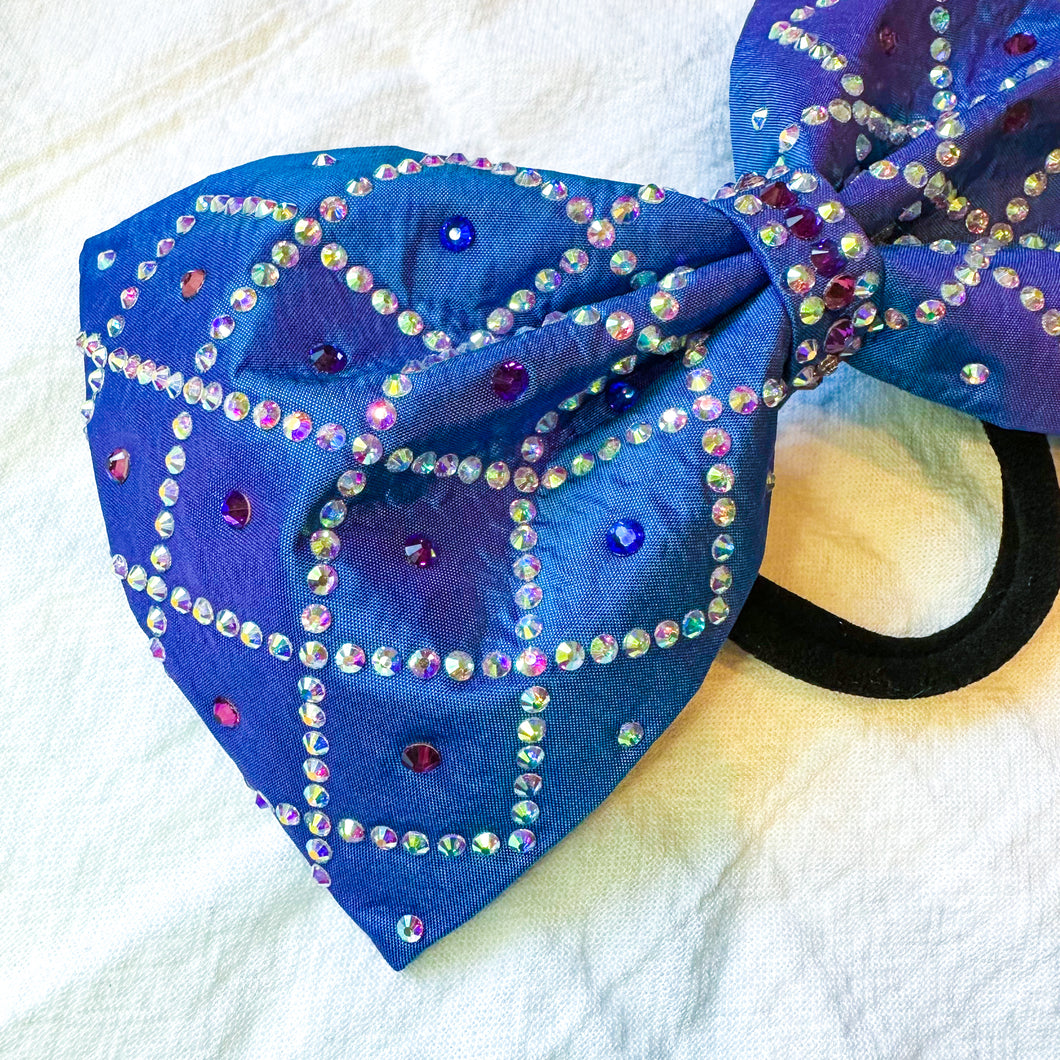 BLUE/PURPLE Shift Jumbo MUSE Tailless Cheer Bow