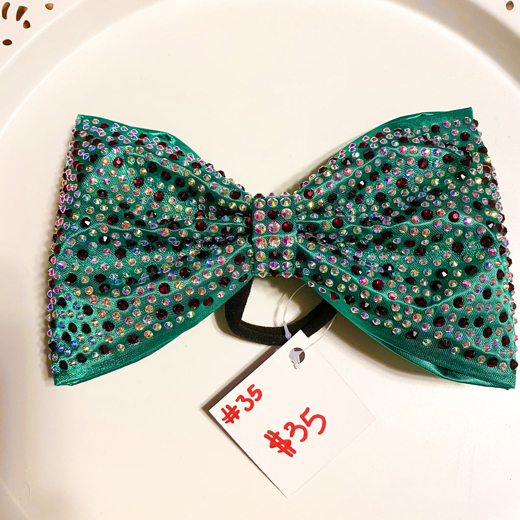 EMERALD Christmas Jumbo MUSE Tailless Cheer Bow