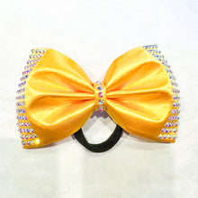 Load image into Gallery viewer, GOLDEN YELLOW Jumbo MUSE Tailless Cheer Bow