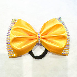 GOLDEN YELLOW Jumbo MUSE Tailless Cheer Bow