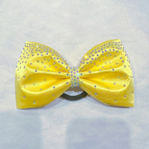 SUNSHINE YELLOW Jumbo MUSE Tailless Cheer Bow