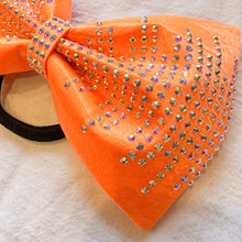 Load image into Gallery viewer, NEON ORANGE Jumbo MUSE Tailless Cheer Bow