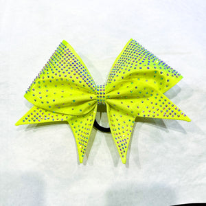 NEON YELLOW Sewn MOXIE Cheer Bow