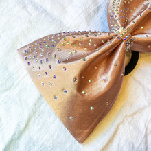 Load image into Gallery viewer, ROSE GOLD Jumbo MUSE Tailless Cheer Bow