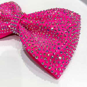 NEON PINK Jumbo MUSE Tailless Cheer Bow