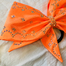 Load image into Gallery viewer, NEON ORANGE Sewn MOXIE Cheer Bow