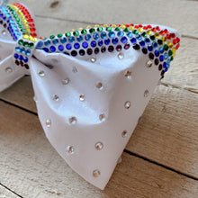 Load image into Gallery viewer, Full Spectrum Rhinestone MUSE Tailless Cheer Bow