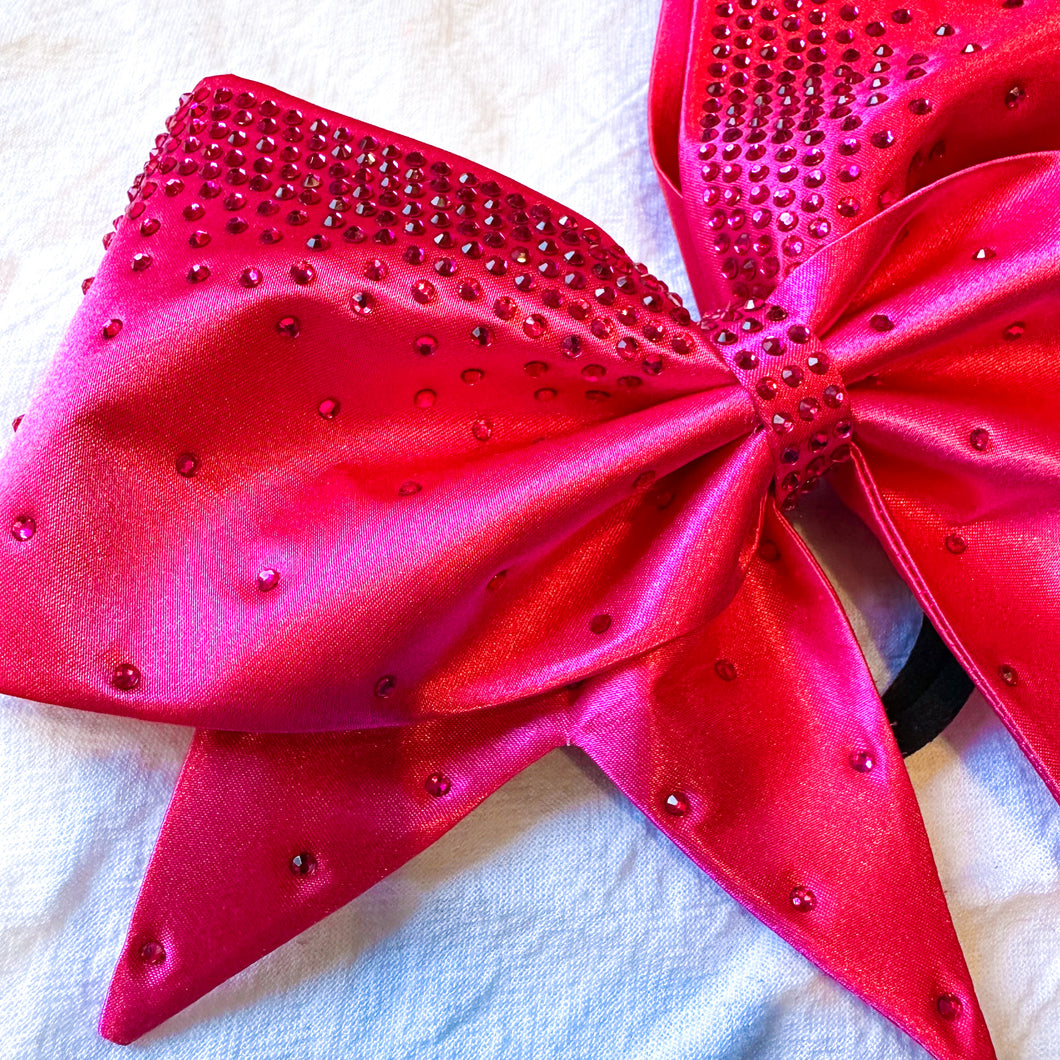 HOT PINK Sewn MOXIE Cheer Bow