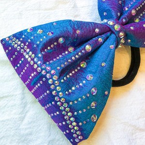 BLUE/PURPLE Shift Jumbo MUSE Tailless Cheer Bow