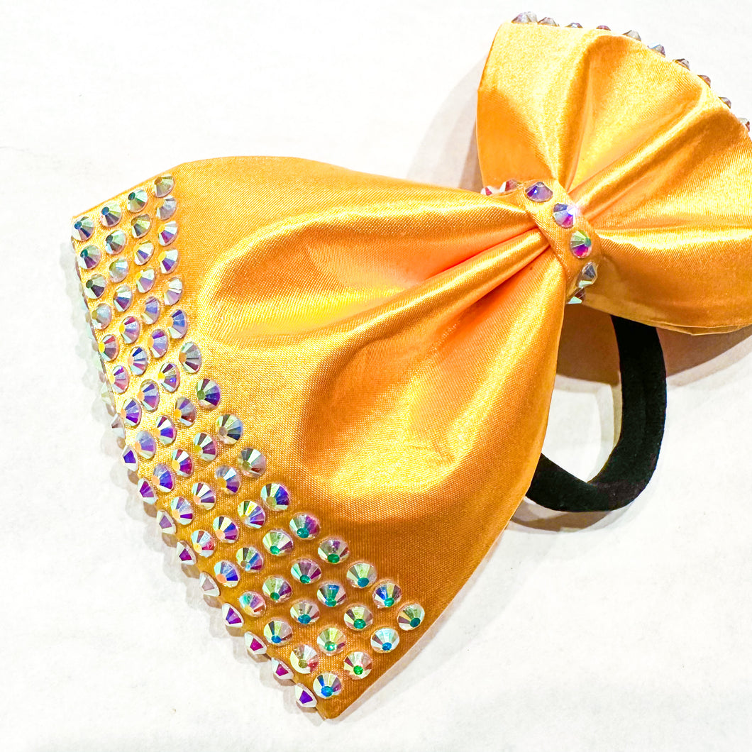 GOLDEN YELLOW Jumbo MUSE Tailless Cheer Bow