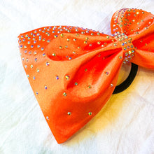 Load image into Gallery viewer, ORANGE Jumbo MUSE Tailless Cheer Bow