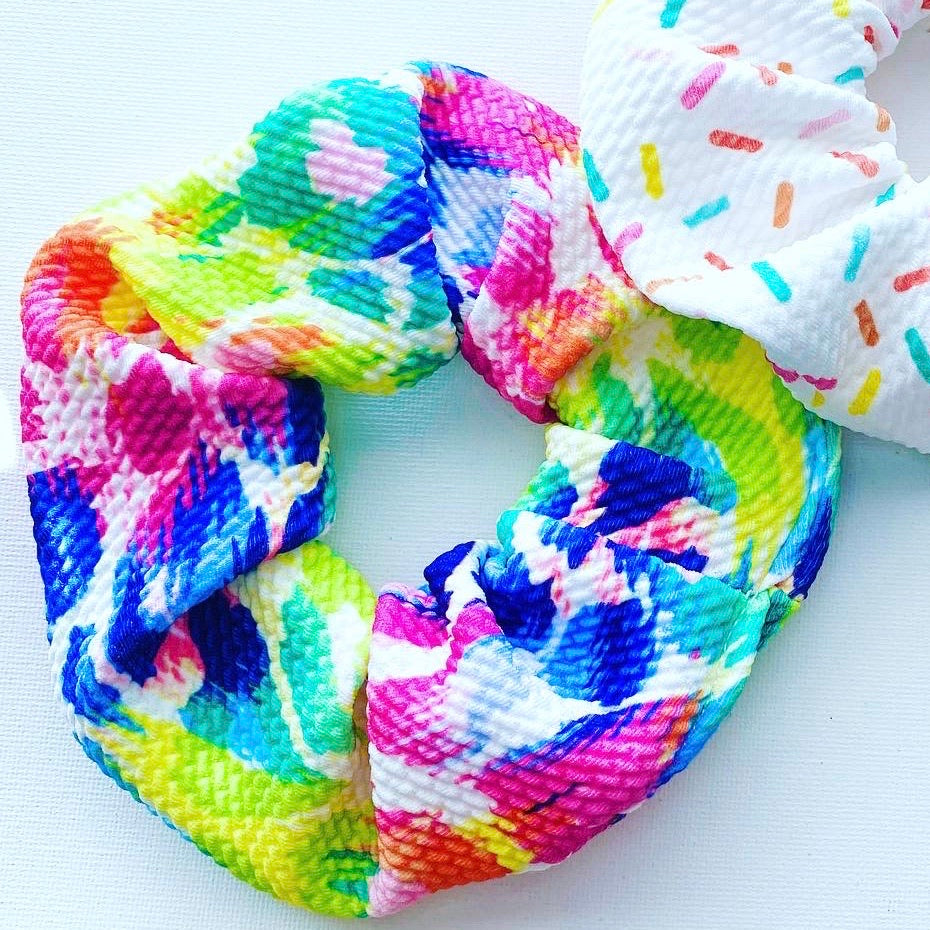 LIFE OF THE PARTY Printed Scrunchies